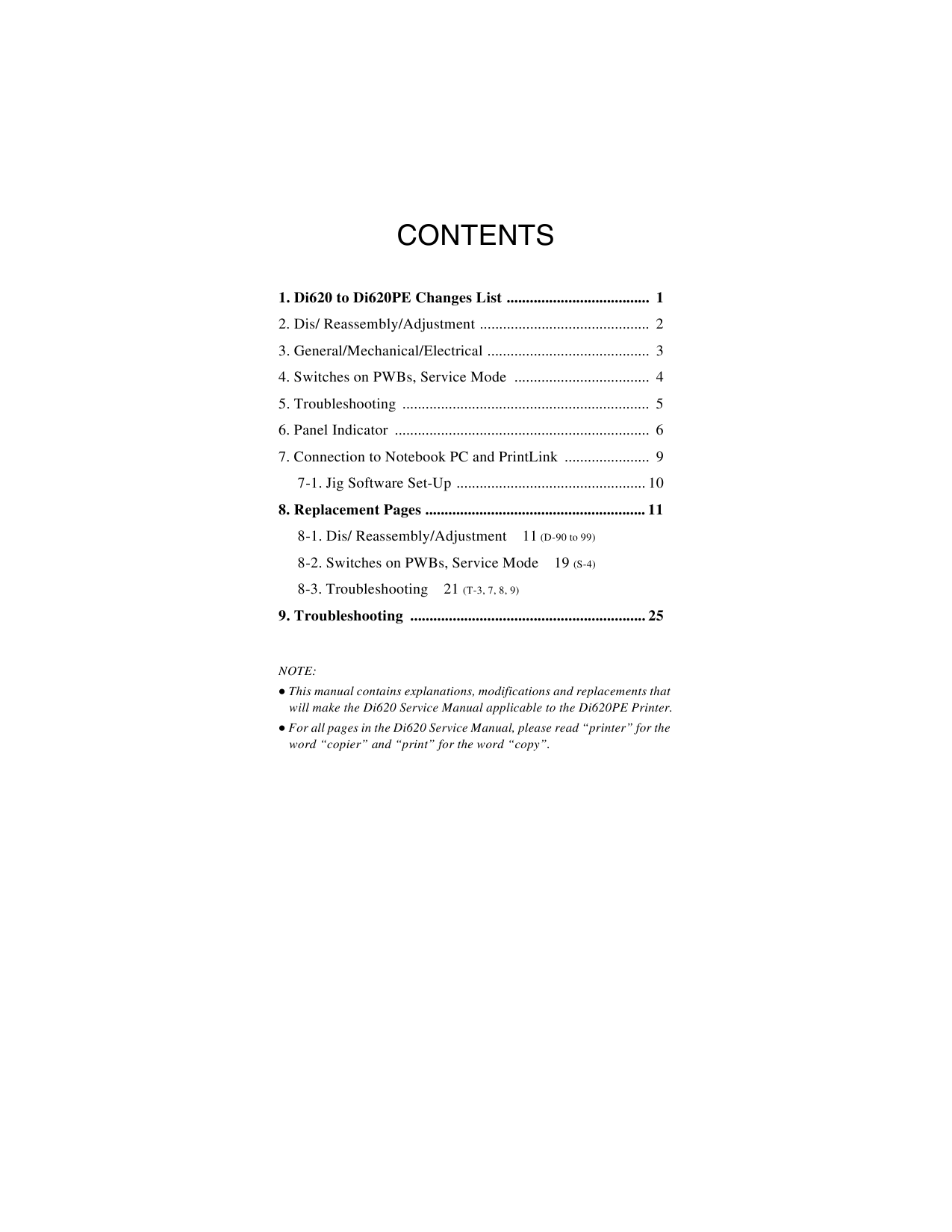 Konica-Minolta MINOLTA Di620PE Service Manual-4